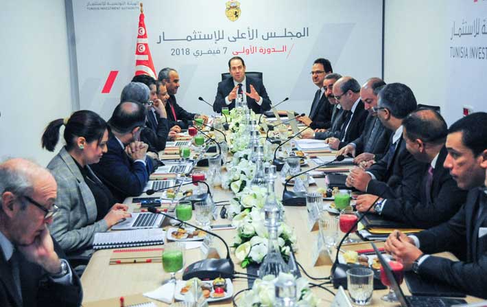 Youssef Chahed préside la première réunion du conseil supérieur de l’investissement